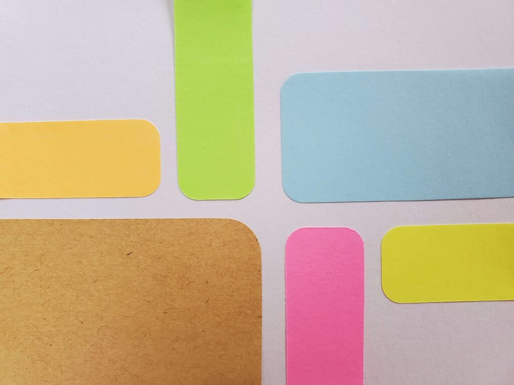 セリア角丸ふせん紙　STICKY NOTE